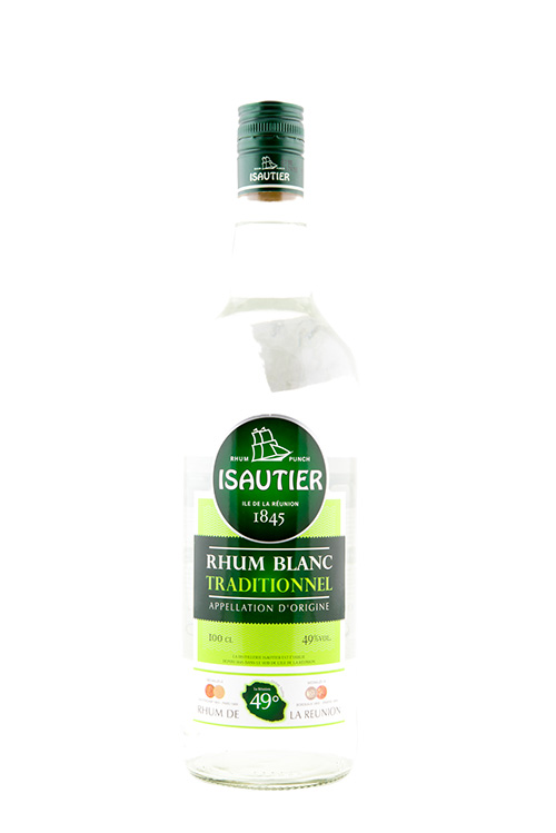 Rhum Blanc agricole de la Réunion 55% - Isautier - 1L